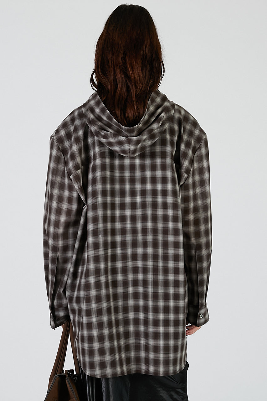 Hoodie Check Shirt