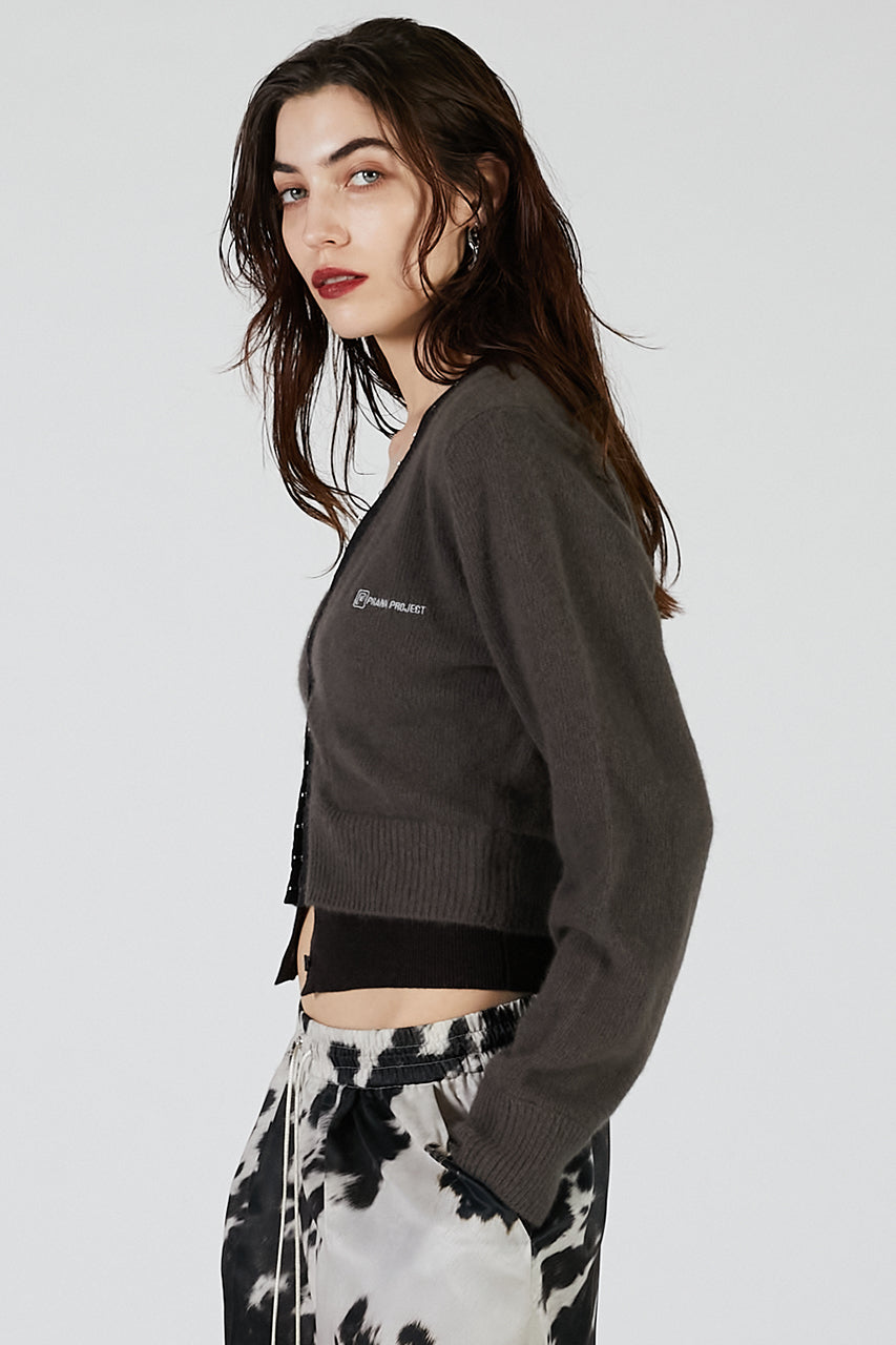 V-Neck Layered Cardigan - 2025 AUTUMN