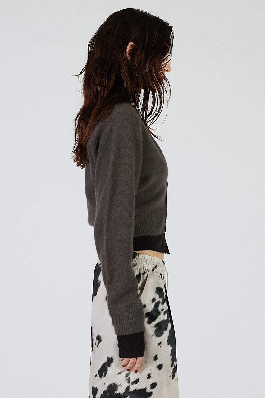 V-Neck Layered Cardigan - 2025 AUTUMN