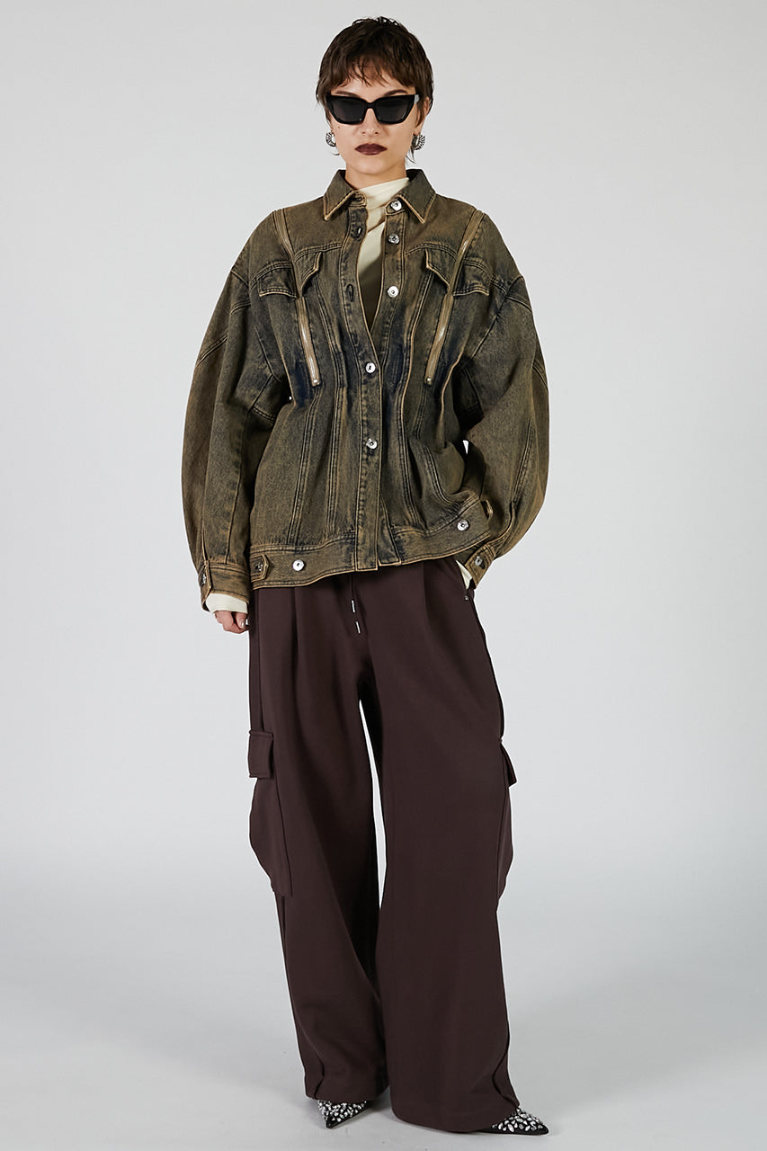 Zip Denim Shirt Blouson - PRE ORDER