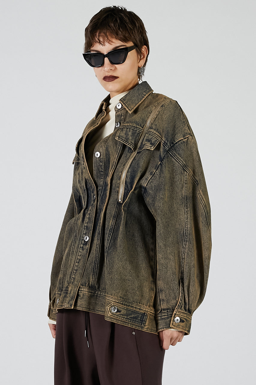 Zip Denim Shirt Blouson - PRE ORDER