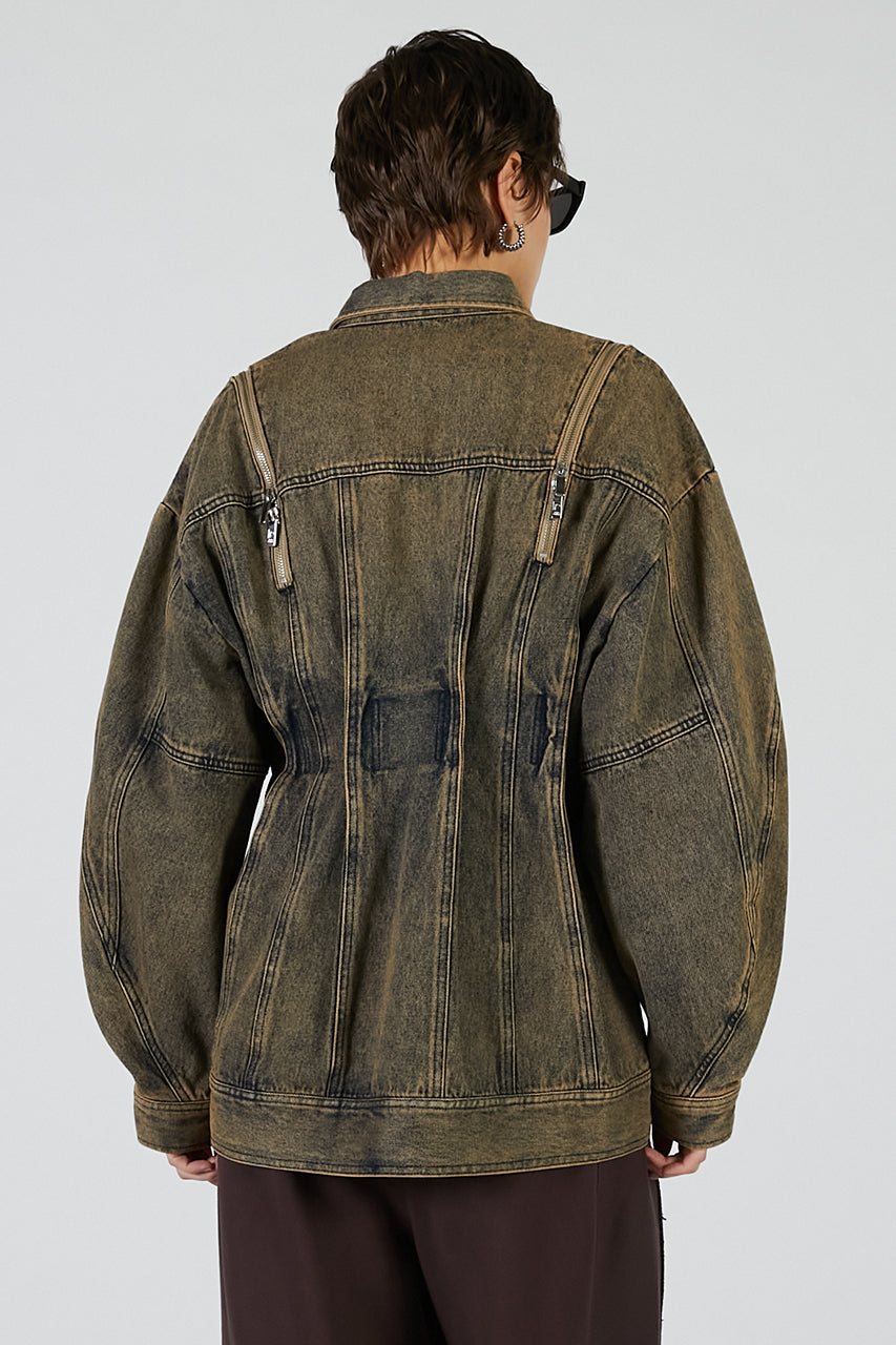 Zip Denim Shirt Blouson - PRE ORDER