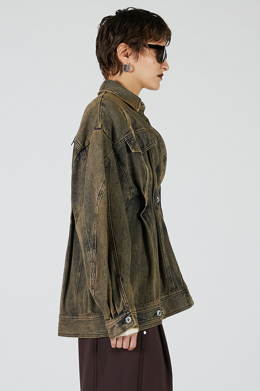 Zip Denim Shirt Blouson - PRE ORDER