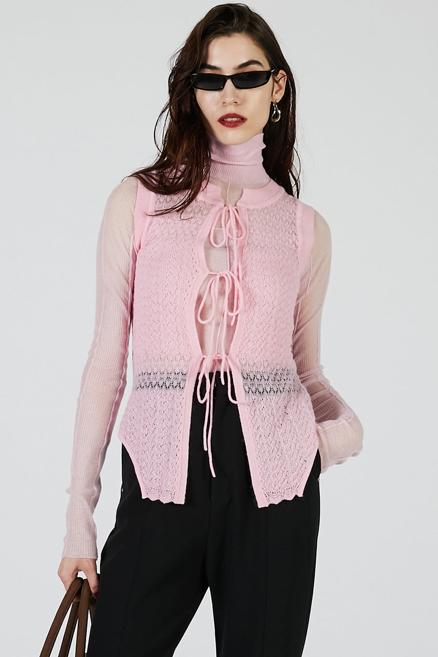 2WAY Mohair knit vest