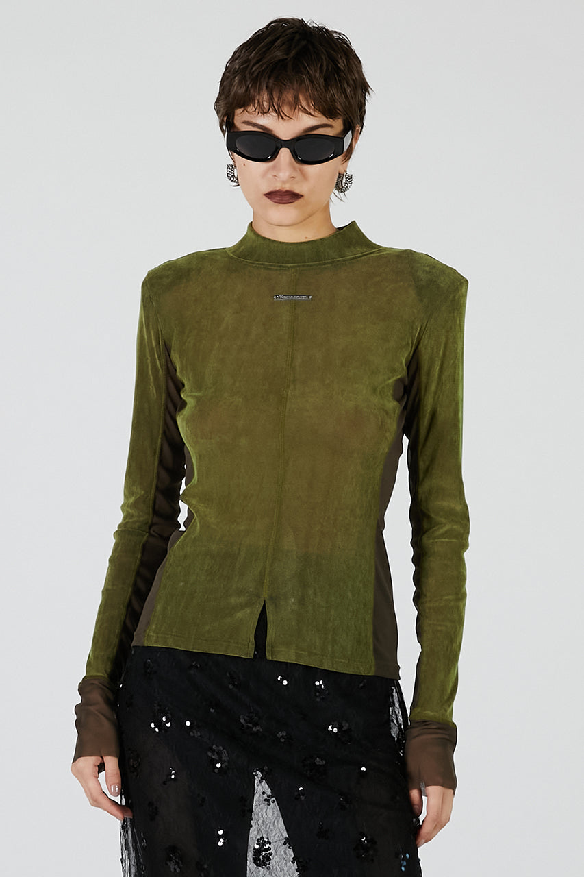 Velour Turtleneck Top - 2025 AUTUMN