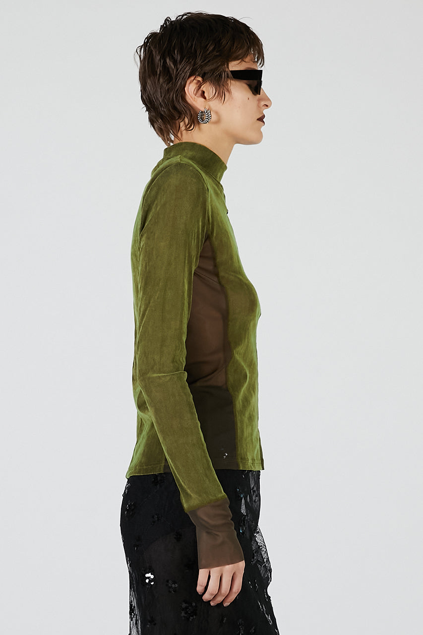 Velour Turtleneck Top - 2025 AUTUMN