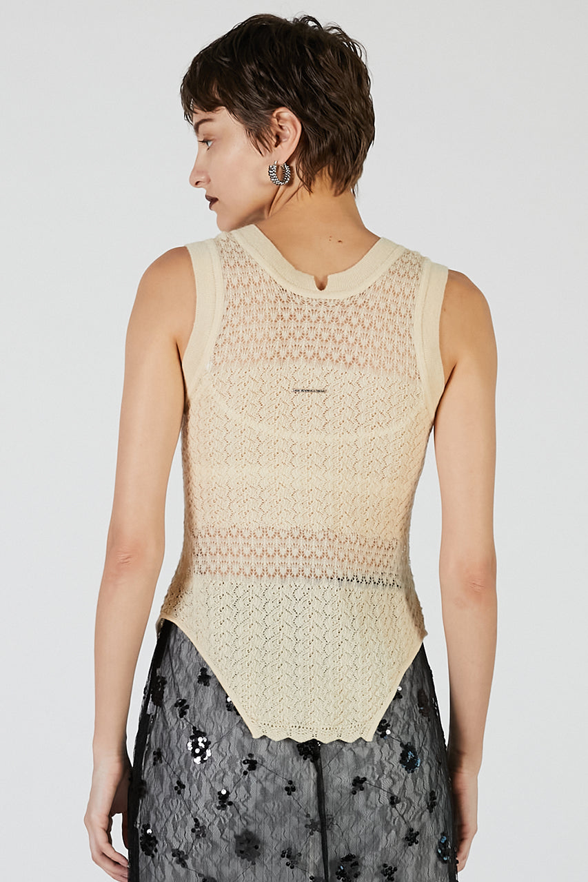 2WAY Mohair knit vest