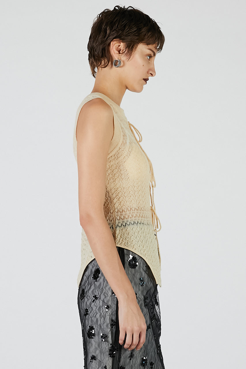 2WAY Mohair knit vest