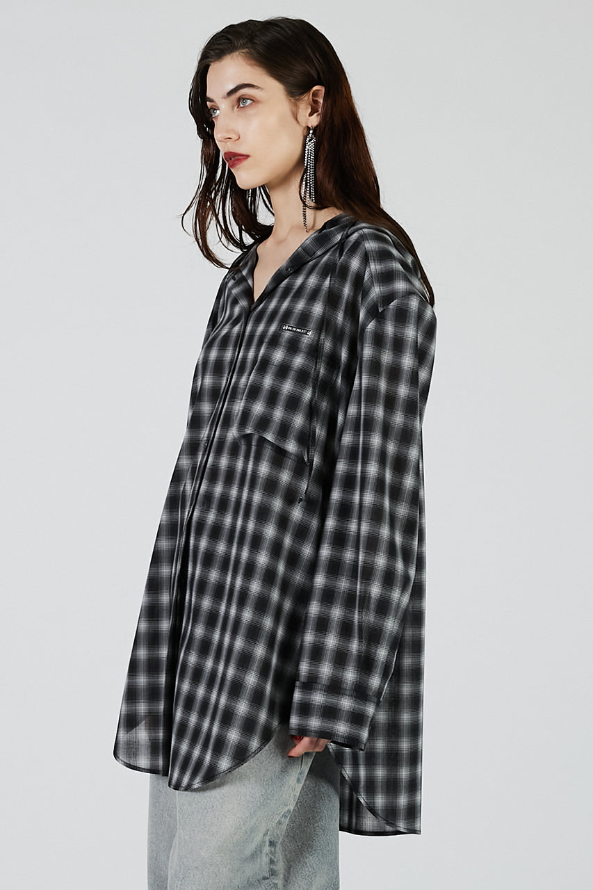 Hoodie Check Shirt
