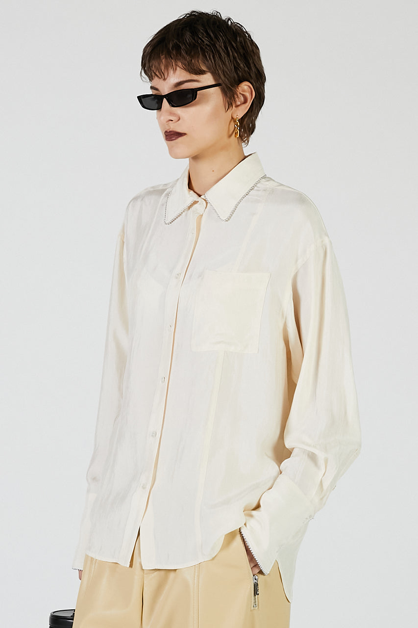 Ball Chain Trim Shirt - 2025 AUTUMN