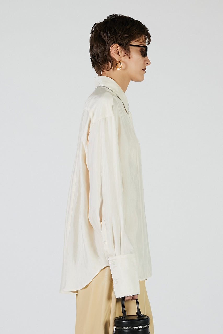 Ball Chain Trim Shirt - 2025 AUTUMN