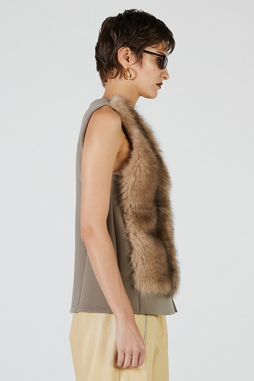 Fur Trimmed Vest