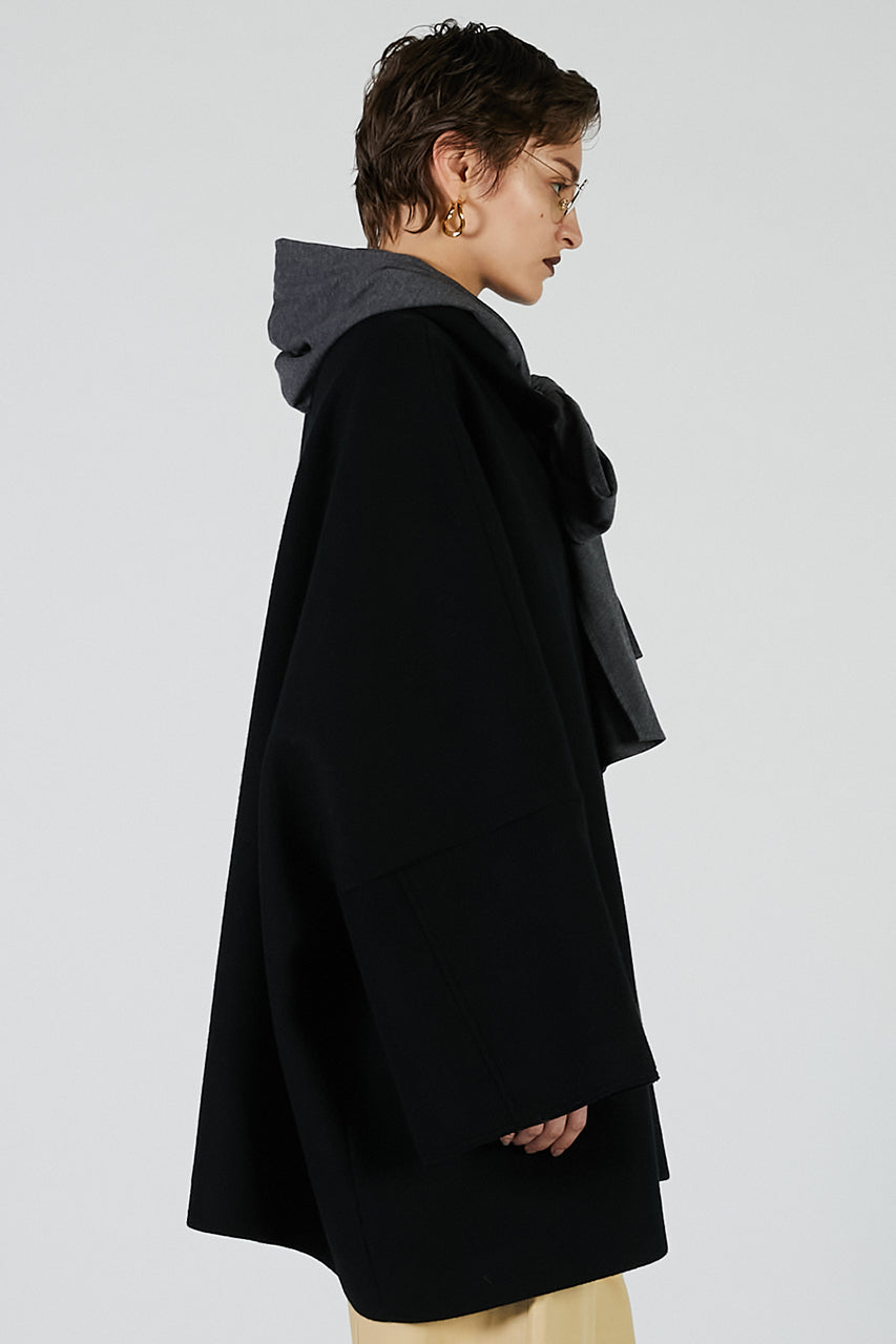 Poncho Coat with Scarf - 2025 AUTUMN