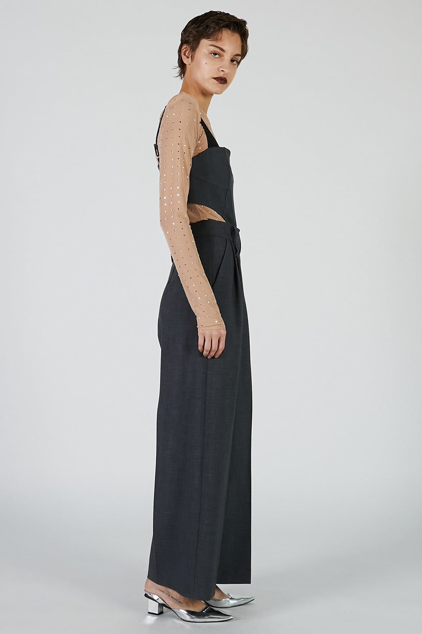 Side Cutout Combination Dress