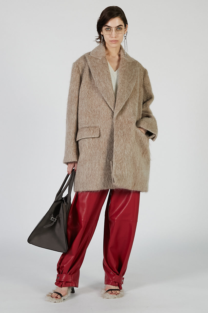 Faux Leather Jogger Pants