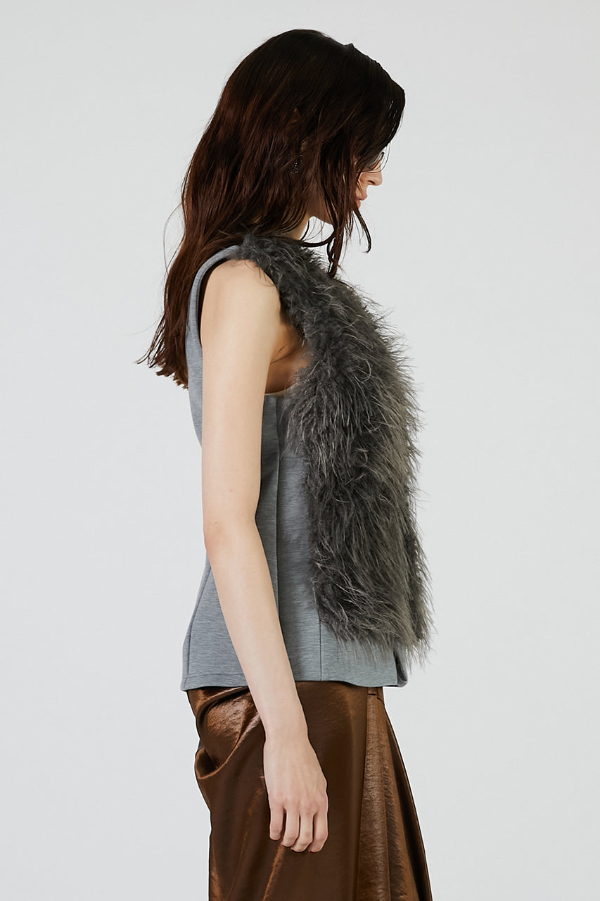 Fur Trimmed Vest
