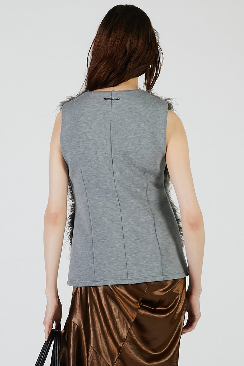Fur Trimmed Vest