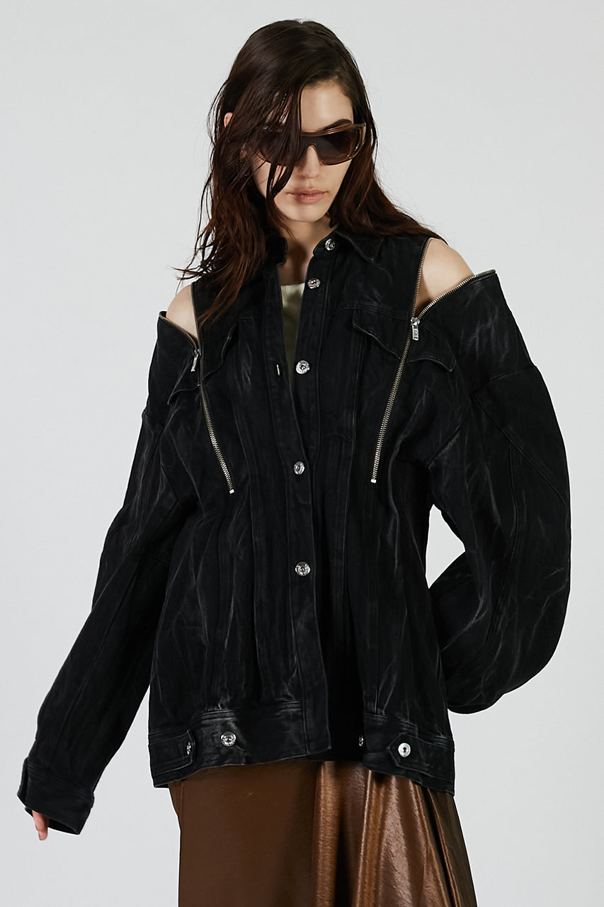Zip Denim Shirt Blouson - PRE ORDER