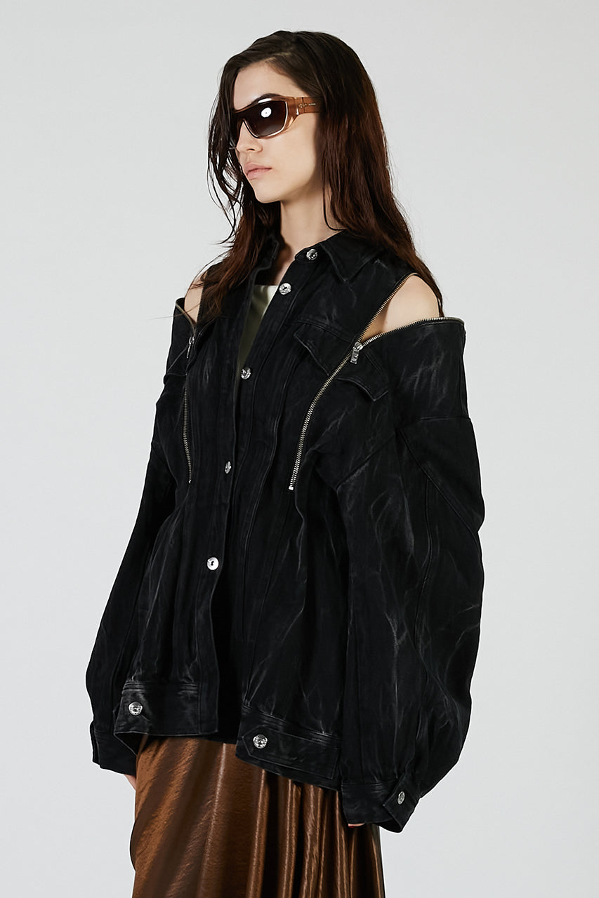 Zip Denim Shirt Blouson - PRE ORDER
