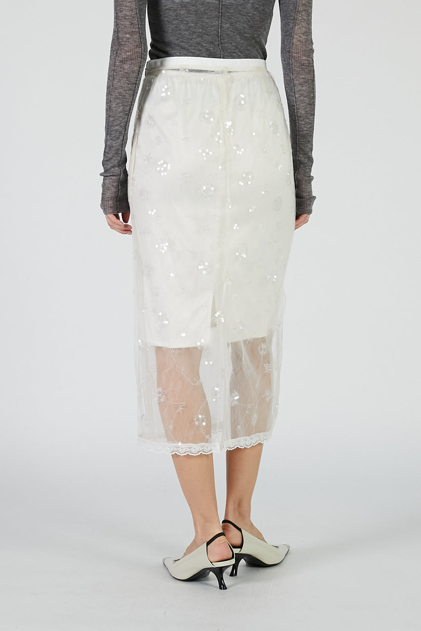 Veil Lace Layered Skirt