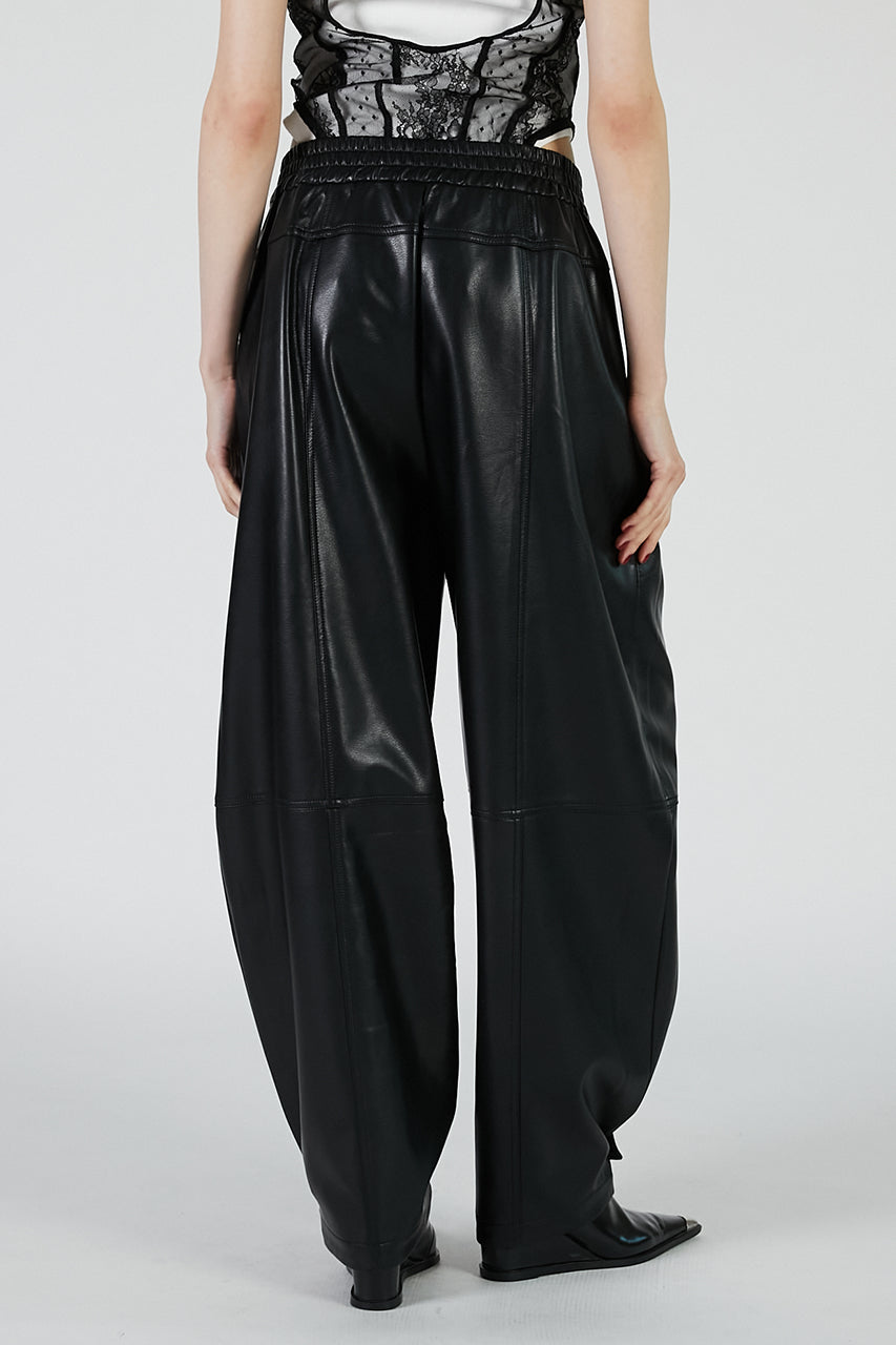 Faux Leather Jogger Pants