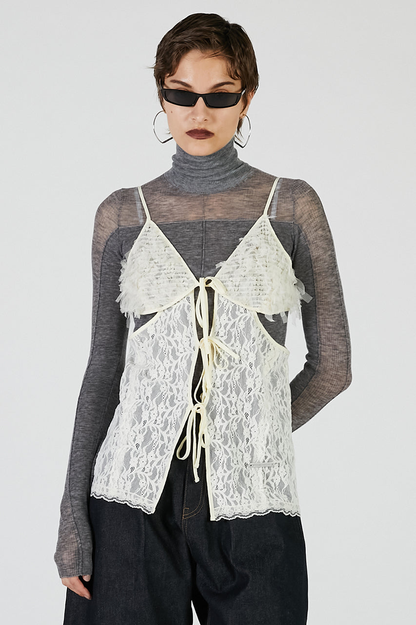 Lace Cut-Out Camisole Top
