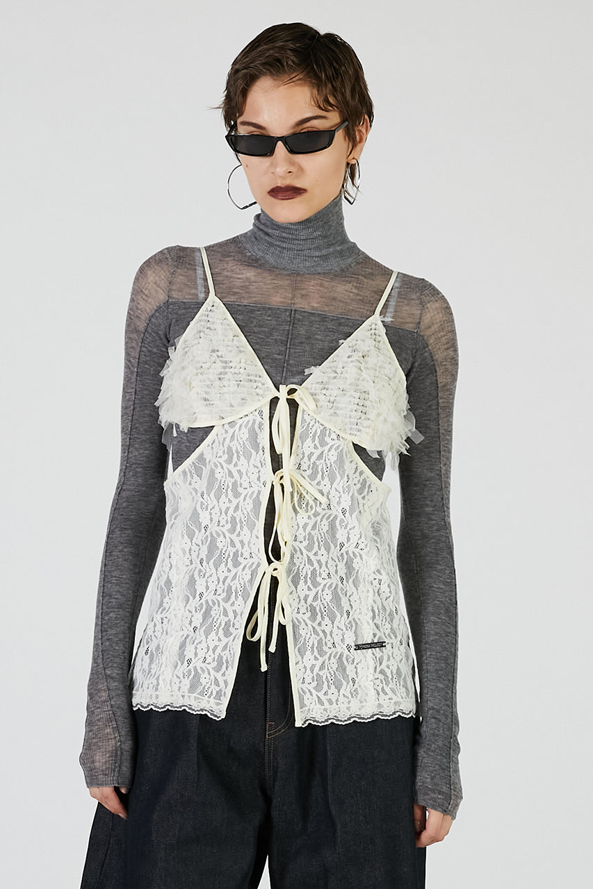 Lace Cut-Out Camisole Top