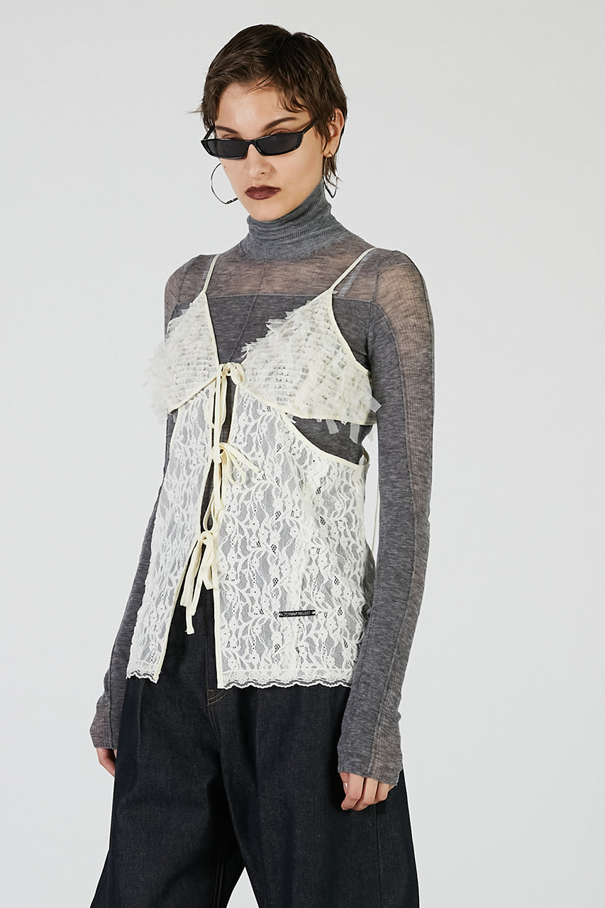 Lace Cut-Out Camisole Top