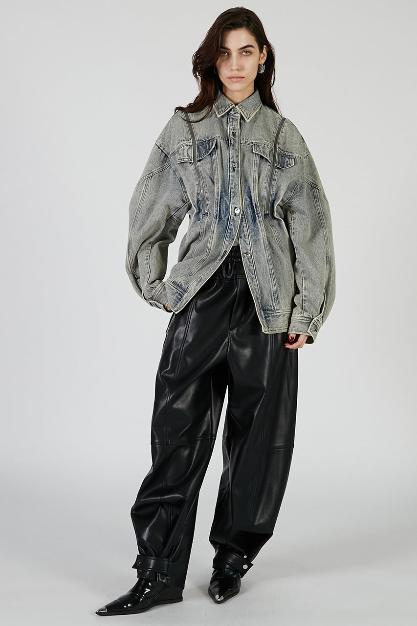 Zip Denim Shirt Blouson - PRE ORDER