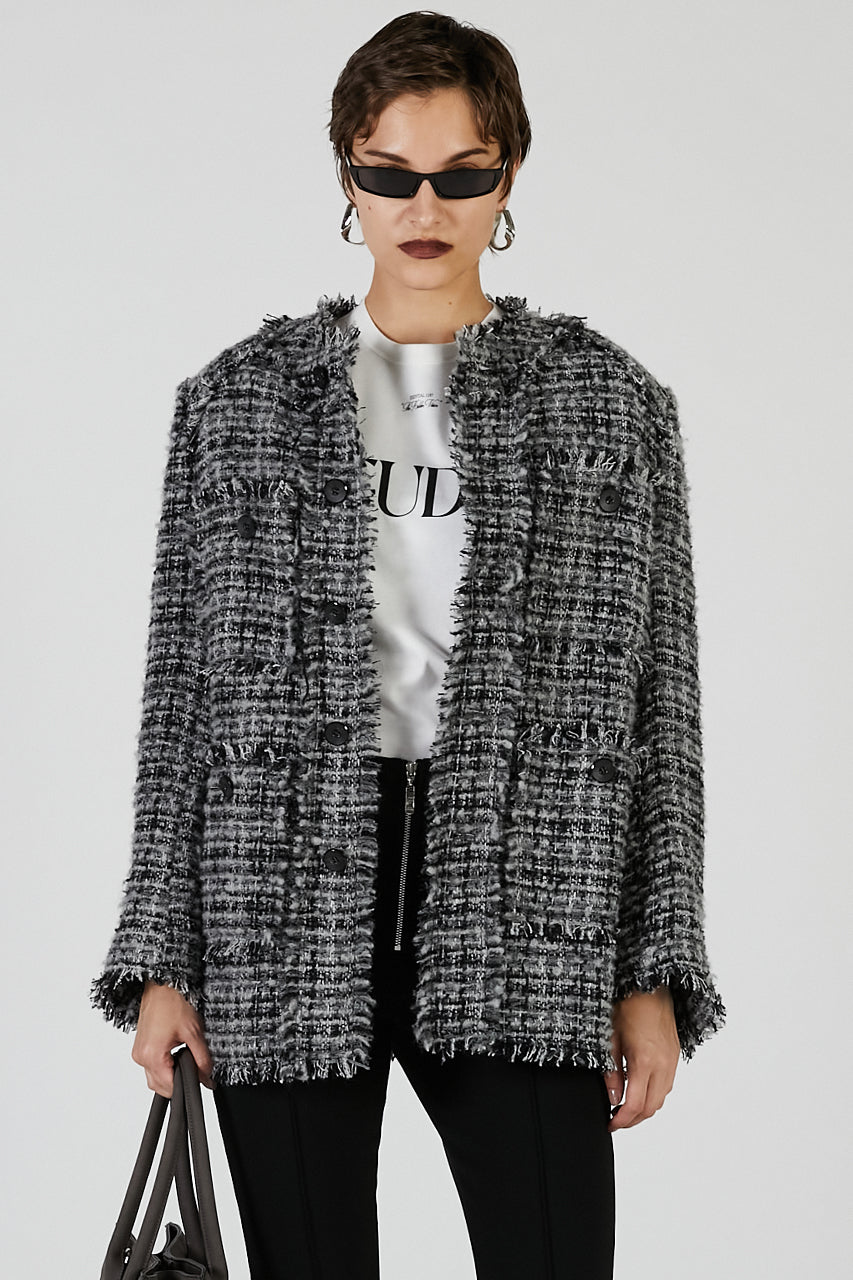 Padded Tweed Jacket