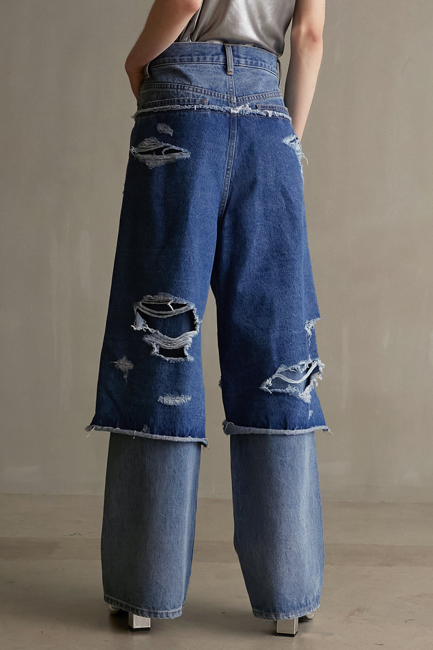 Bicolor Double Crush Denim