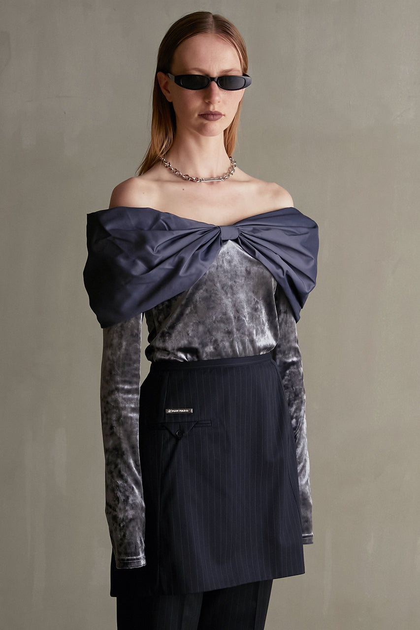 Off Shoulder Ribbon Top