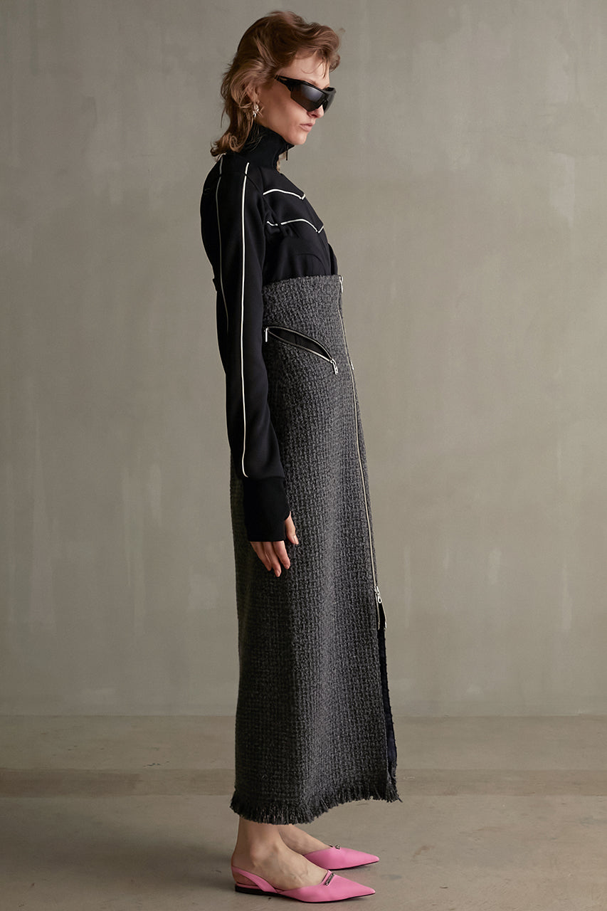 【PRE ORDER】Tweed Zip Dress