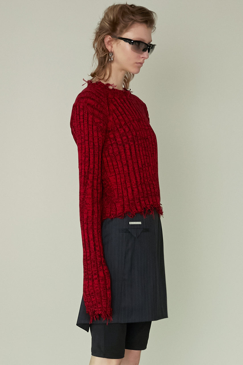 Damaged Knit Pullover