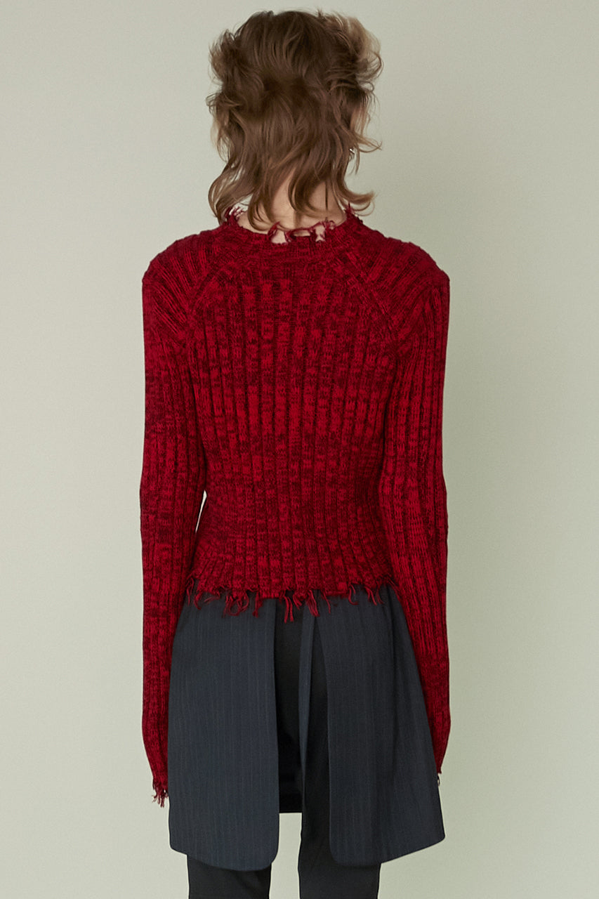 Damaged Knit Pullover