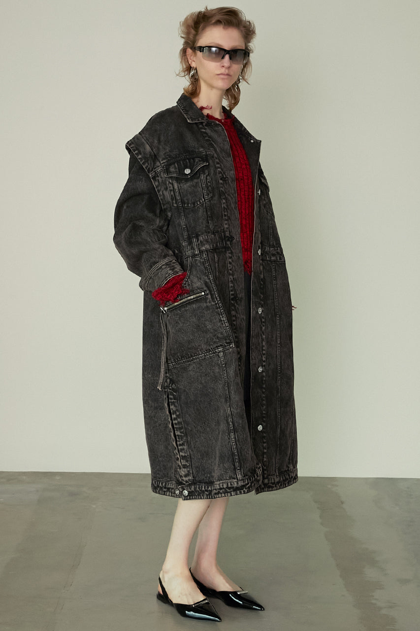 2WAY Denim Over Coat - SALE