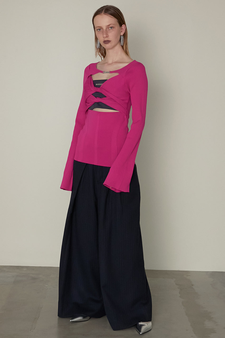 Twisted Cut Knit Top