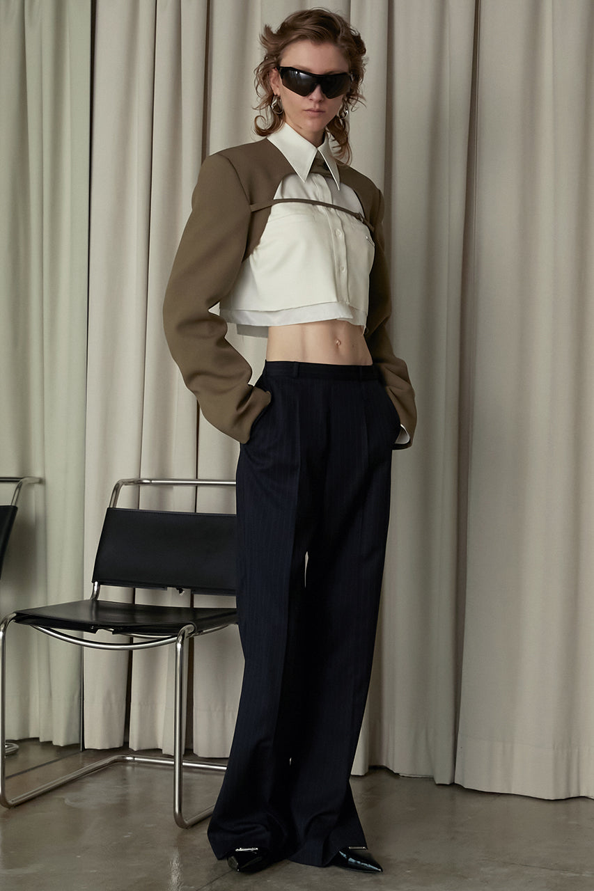 Multi Fabric Short Shirt