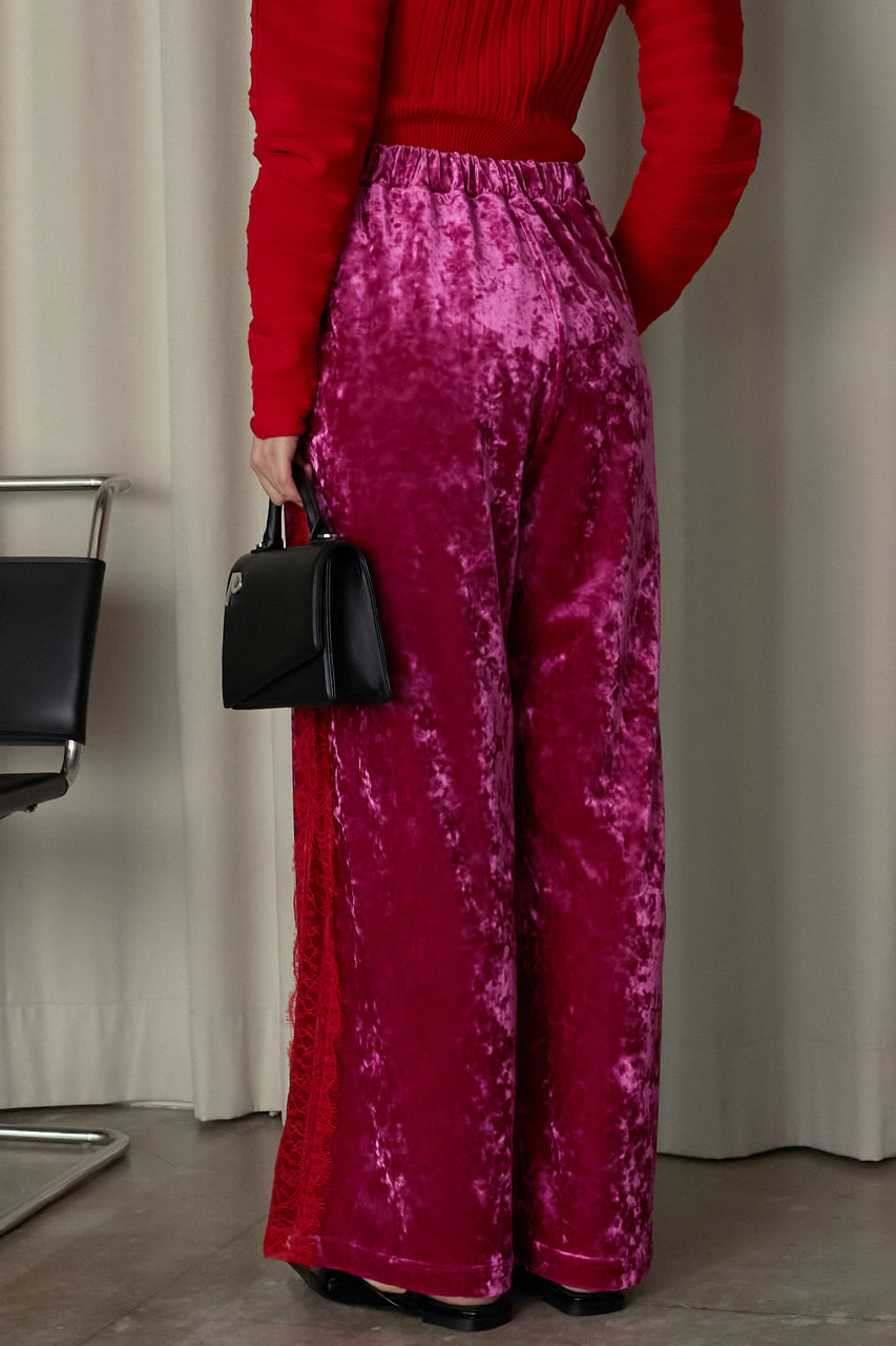 Velour Lace Pants