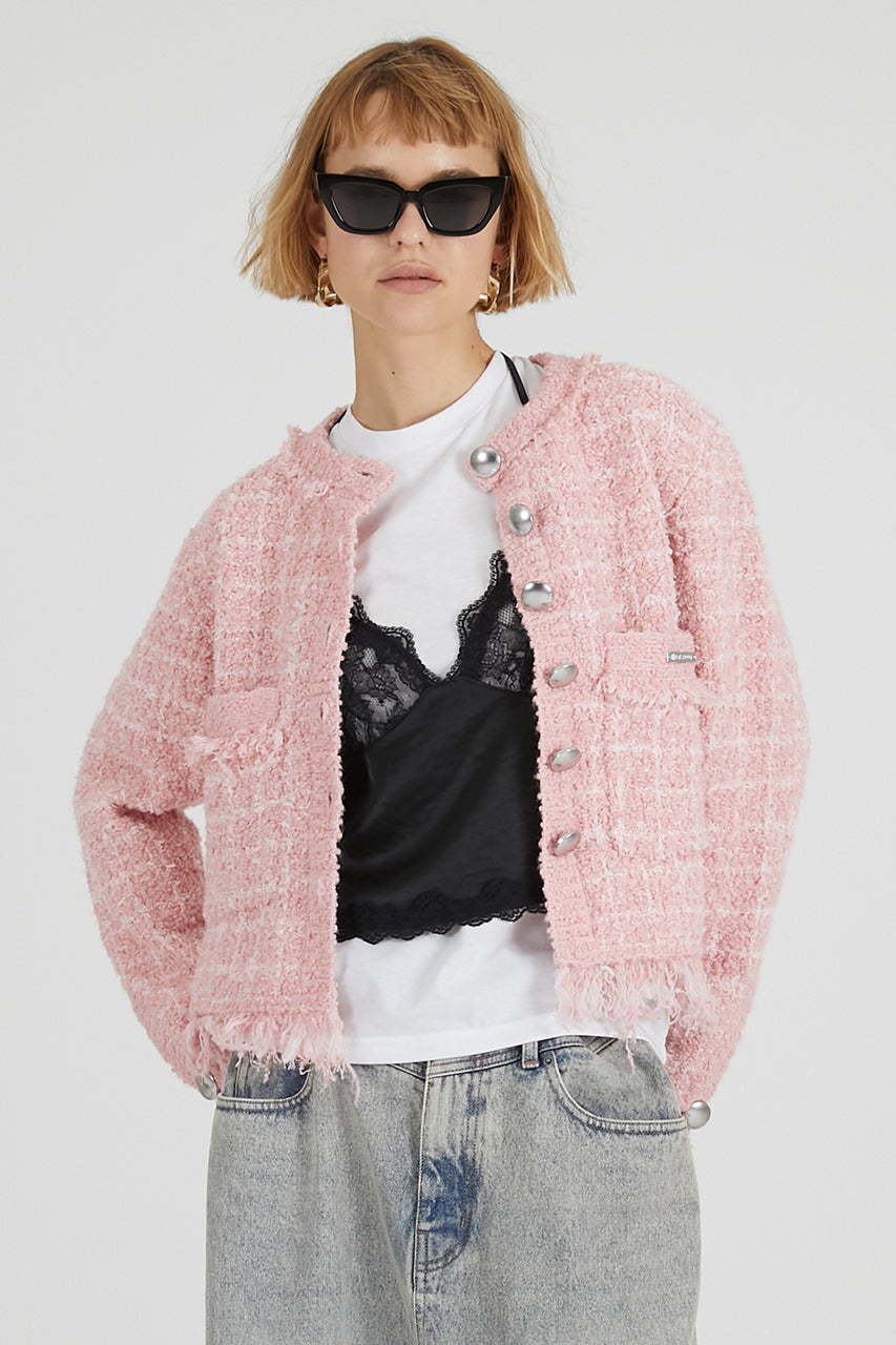 Tweed Knit Cardigan - 2025 AUTUMN