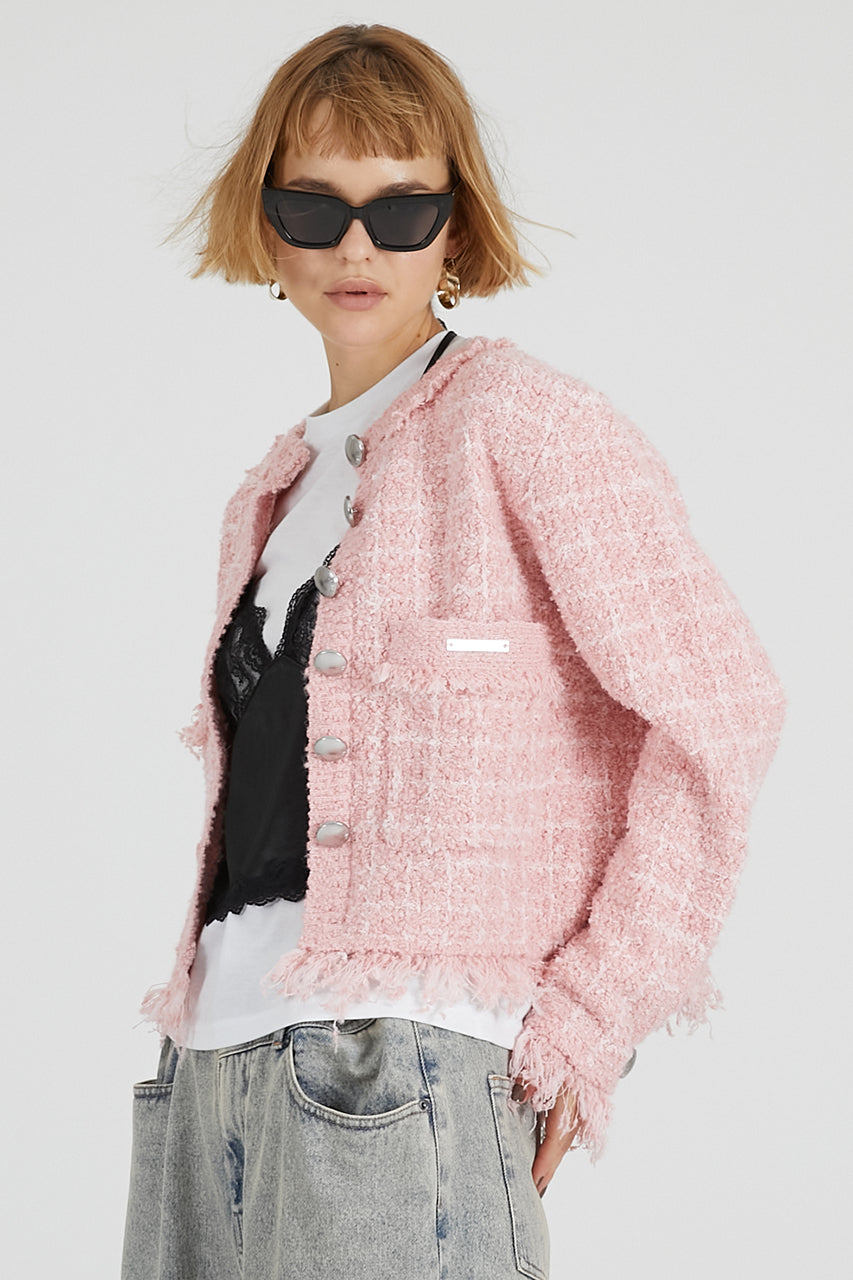 Tweed Knit Cardigan - 2025 AUTUMN