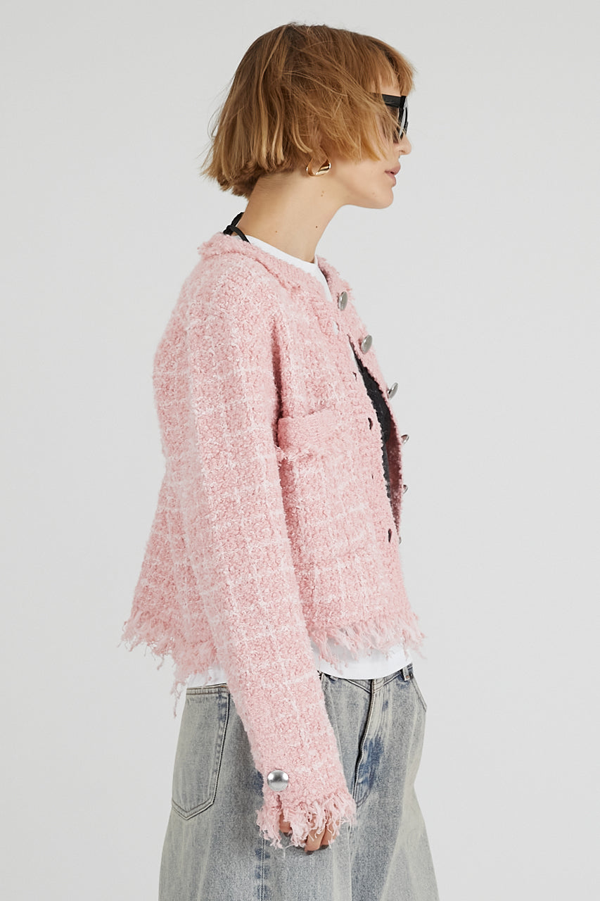 Tweed Knit Cardigan - 2025 AUTUMN