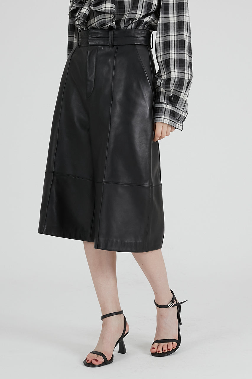 Leather Half Pants - 2025 AUTUMN