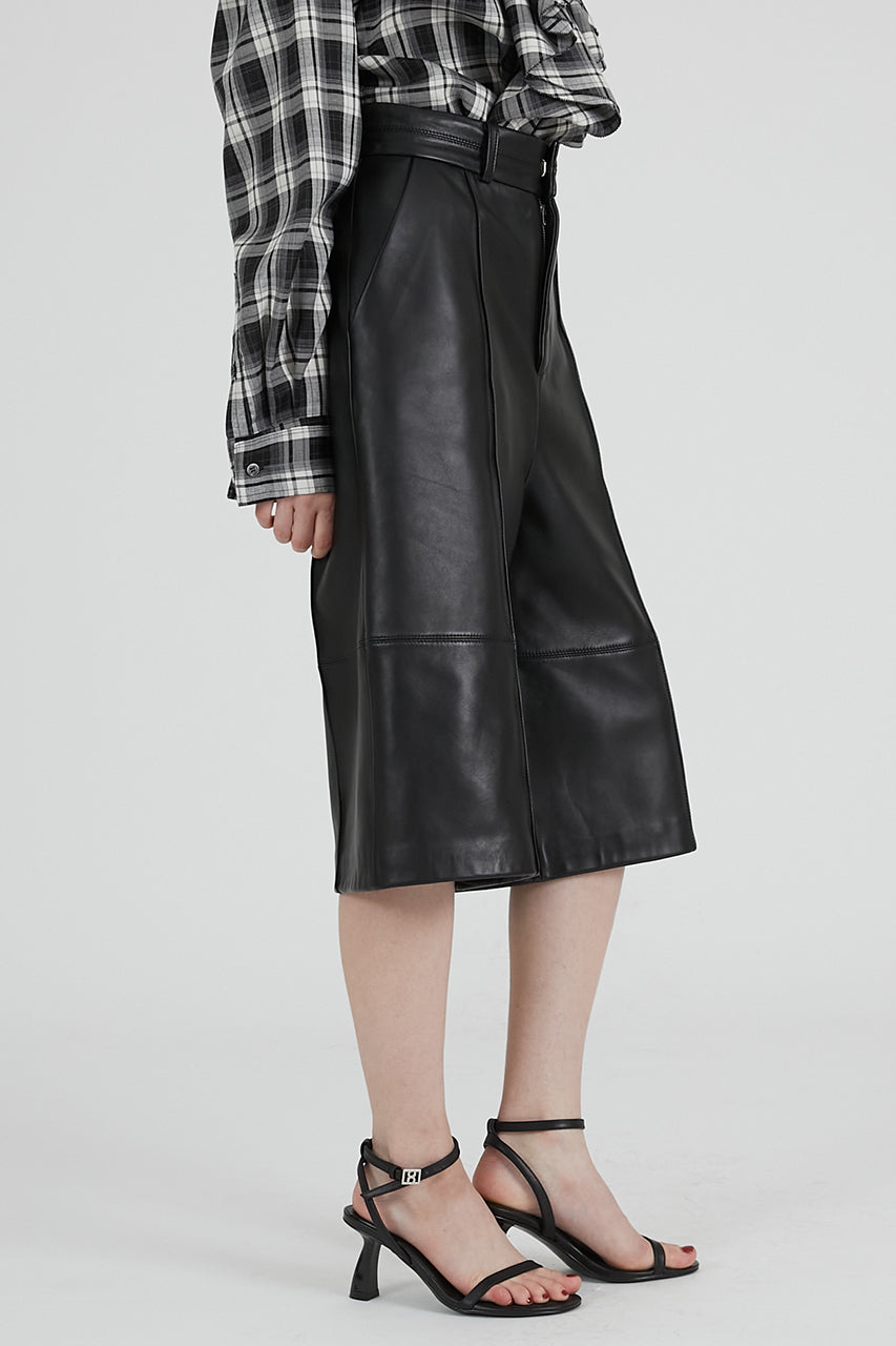 Leather Half Pants - 2025 AUTUMN