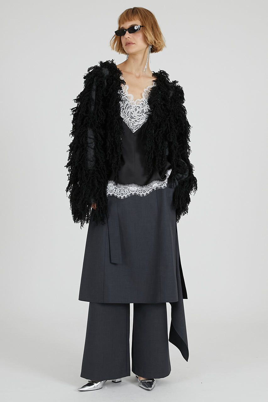 Drop Hem Layered Skirt Pants