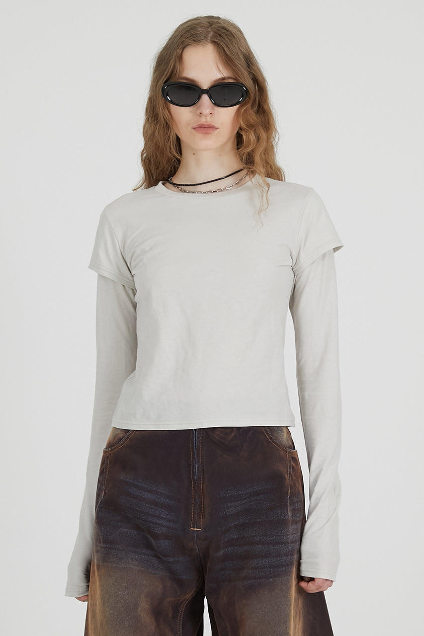 Layered Long Sleeve T-Shirt - 2025 AUTUMN