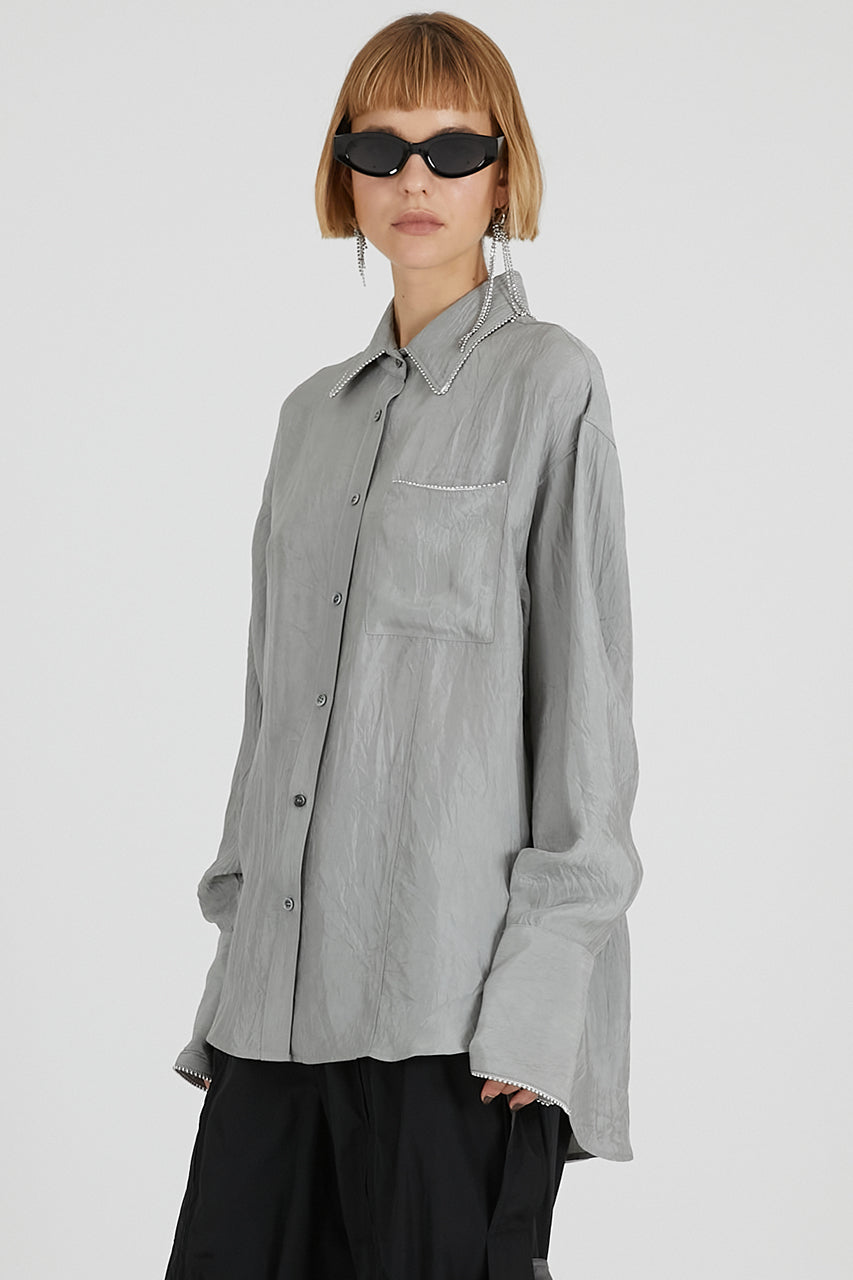 Ball Chain Trim Shirt - 2025 AUTUMN
