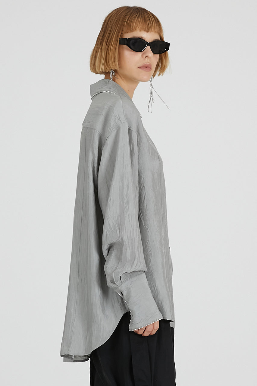 Ball Chain Trim Shirt - 2025 AUTUMN
