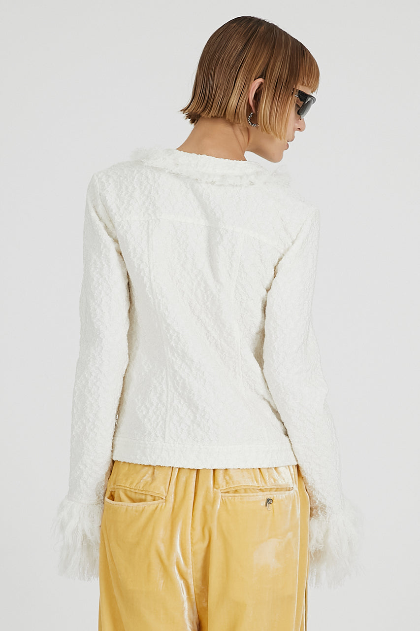 Fringe Jacquard Cardigan - 2025 AUTUMN