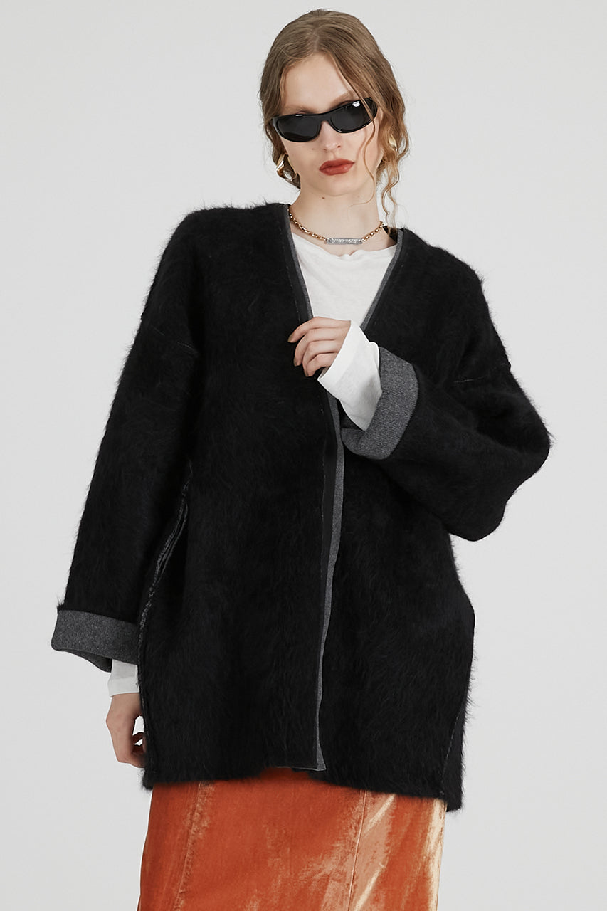 Double-faced Alpaca Knit Cardigan - 2025 AUTUMN